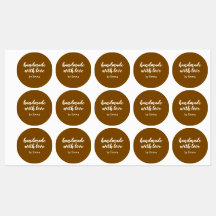 Personalised Handmade with Love Minimalist