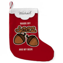 Personalised Hands off Deez Nuts and Beer