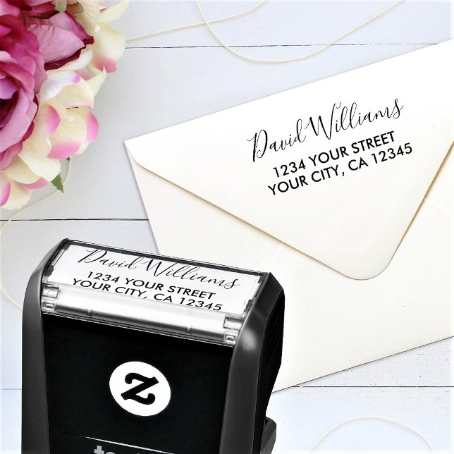 Personalised Handwriting Name Return Address Self-inking Stamp (Creator Uploaded)
