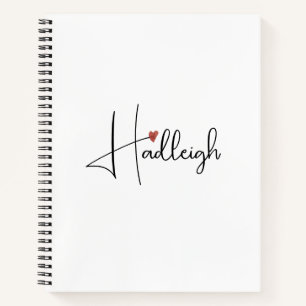 Personalised Handwritten Script Name  Notebook