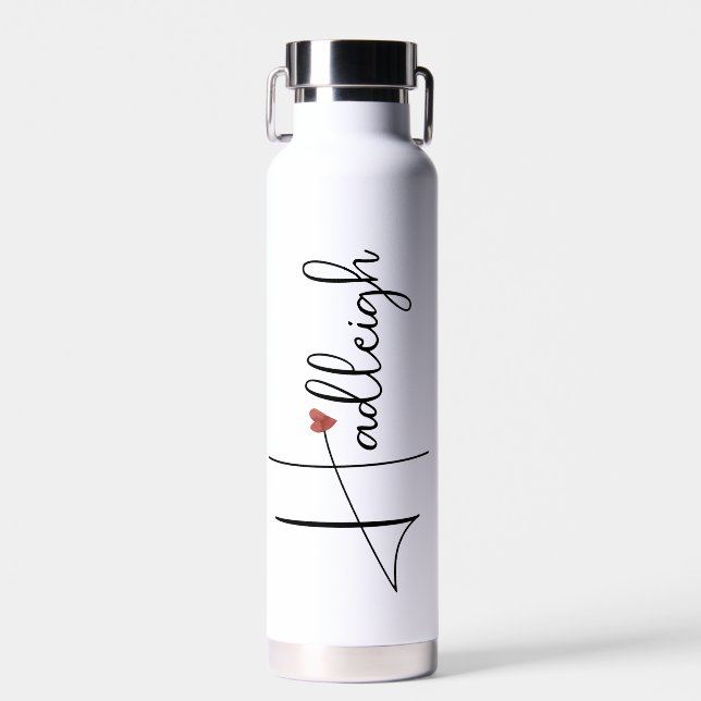 Personalised Handwritten Script Name Water Bottle (Front)