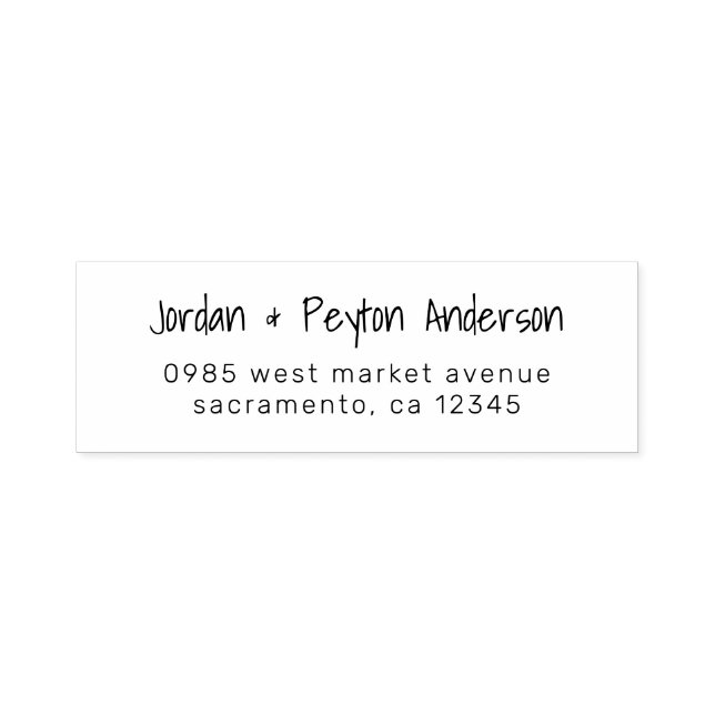 Personalised Handwritten Wedding Return Address Self-inking Stamp (Design)