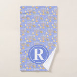 Personalised Hanukkah Hand Towel<br><div class="desc">This design features a classic repeat pattern of elements of hanukkah in pretty pastels.</div>