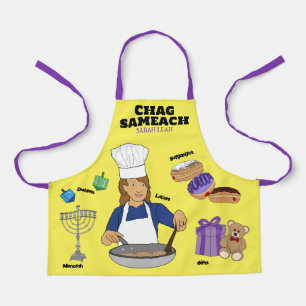Personalised Hanukkah Kids Apron
