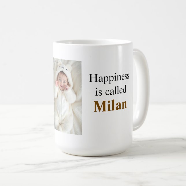 Personalised Happiness Is Called  Photo Mug  (Front Right)