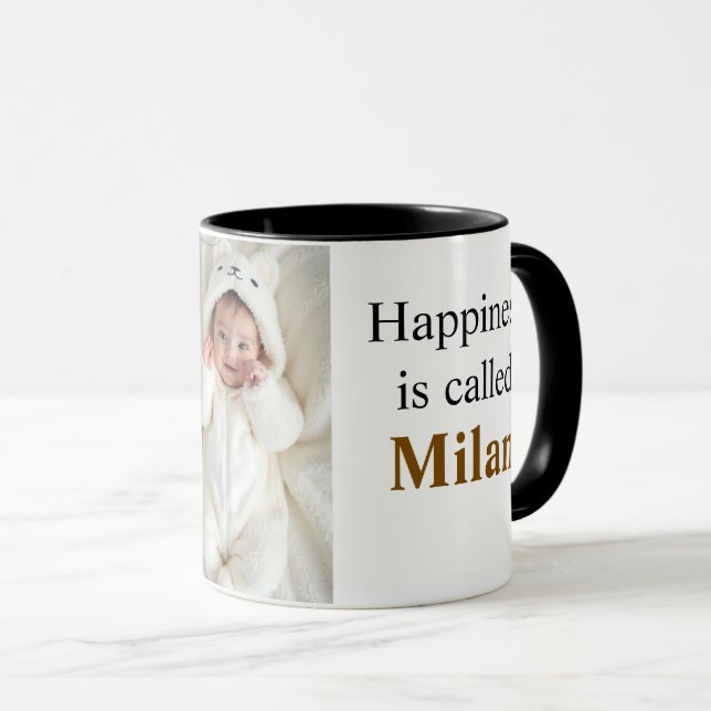 Personalised Happiness Is Called  Photo Mug  (Front Right)