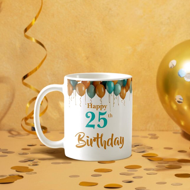 Personalised Happy 25th Birthday Coffee Mug (Creator Uploaded)