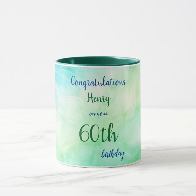 Personalised Happy 60th Birthday Mug (Center)