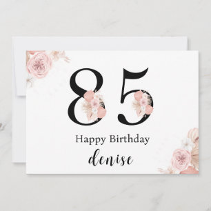 Personalised Happy 85th Birthday Card