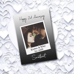 Personalised Happy Anniversary Photo Card
