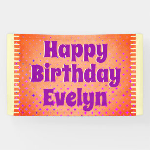 Personalised Happy Birthday Banner