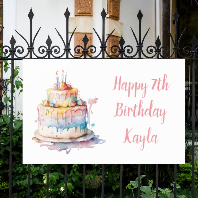 Personalised Happy Birthday Banner (Creator Uploaded)