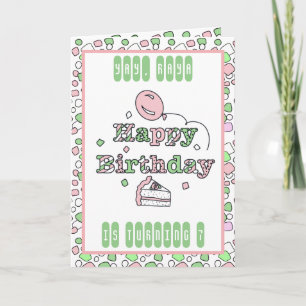 Personalised Happy Birthday Card