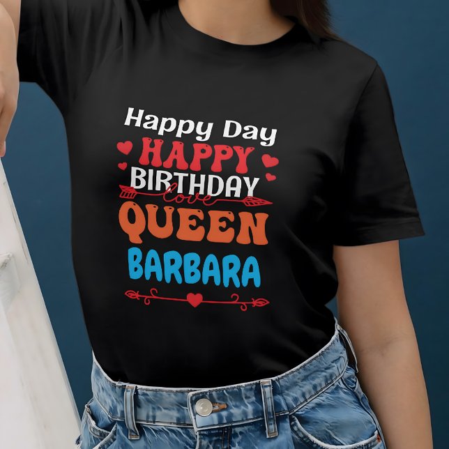Personalised happy birthday Fun Simple T-Shirt (personalized t-shirt, personalized birthday t-shirt, birthday t-shirt, happy birthday t-shirt)