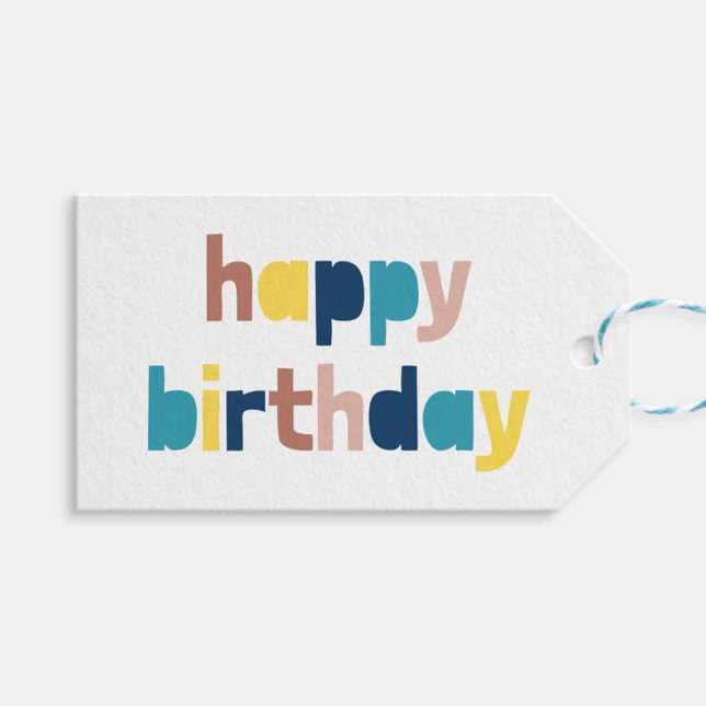 Personalised Happy Birthday Gift tag (Creator Uploaded)