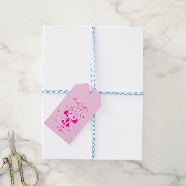 Personalised Happy Birthday  Gift Tags (With Twine)