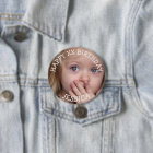 Personalised Happy Birthday Girl Button
