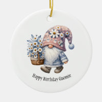 Personalised Happy Birthday Gnome Gift Her
