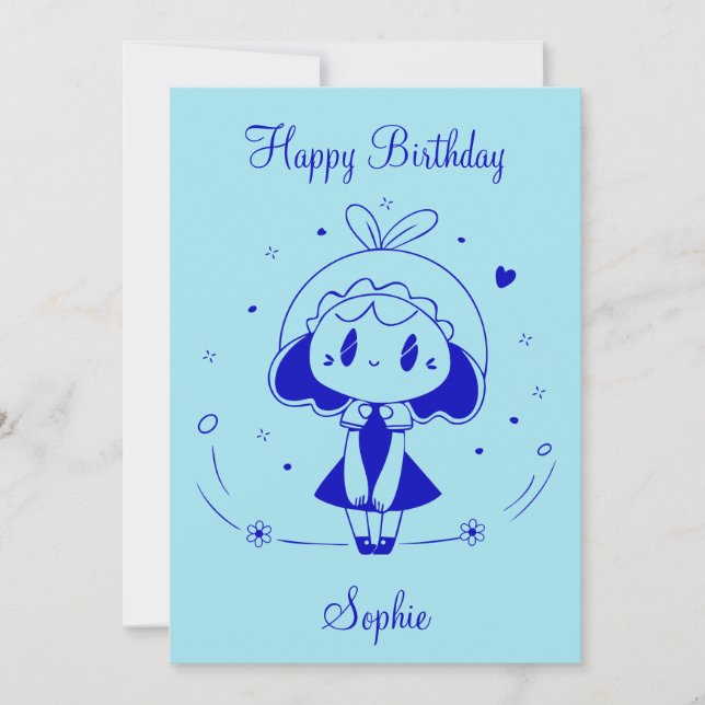 Personalised Happy Birthday  Invitation (Front)