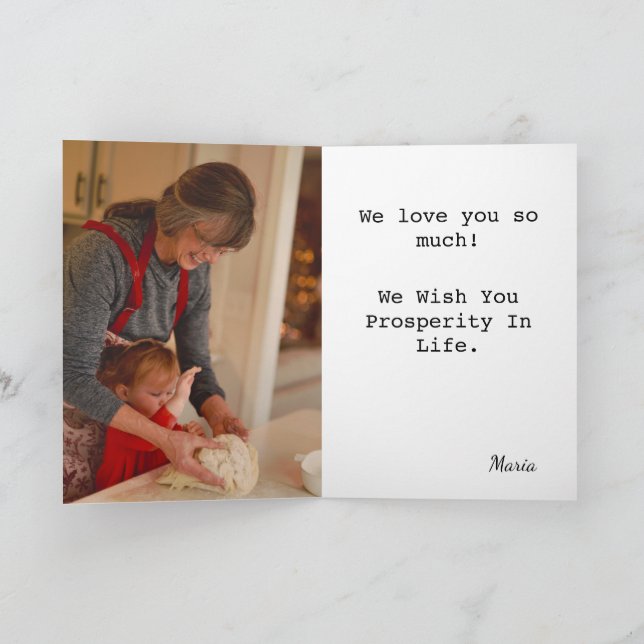 Personalised Happy Birthday Mum  Card (Inside)