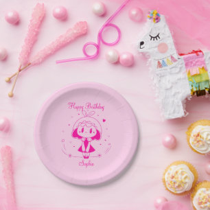 Personalised Happy Birthday Paper Plate