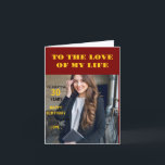 Personalised Happy Birthday Photo Love wife Card<br><div class="desc">Personalised Happy Birthday Photo Love wife</div>