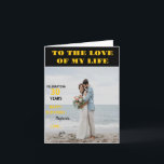 Personalised Happy Birthday Photo Love wife Card<br><div class="desc">Personalised Happy Birthday Photo Love wife</div>