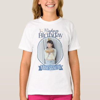 Personalised Happy Birthday Photo T-Shirt | Custom