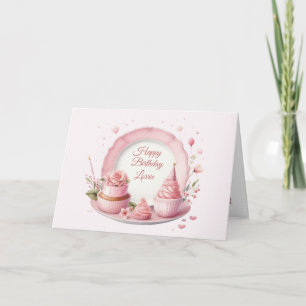 Personalised Happy Birthday Plate Card