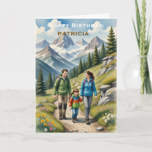 Personalised Happy Birthday  Rock Climber Adventur Card