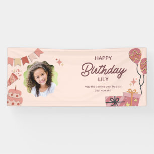 Personalised Happy Birthday Vinyl Banner