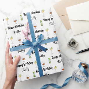 Personalised Happy Birthday wrapping paper