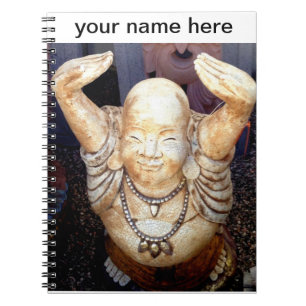 personalised happy buddha notebook
