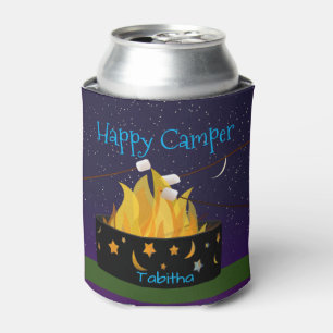 Personalised Happy Camper Can Cooler