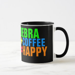 personalised happy coffee formula mug