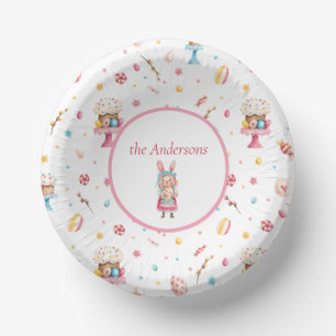Personalised Happy Easter 7" Paper Bowls Paper Plate