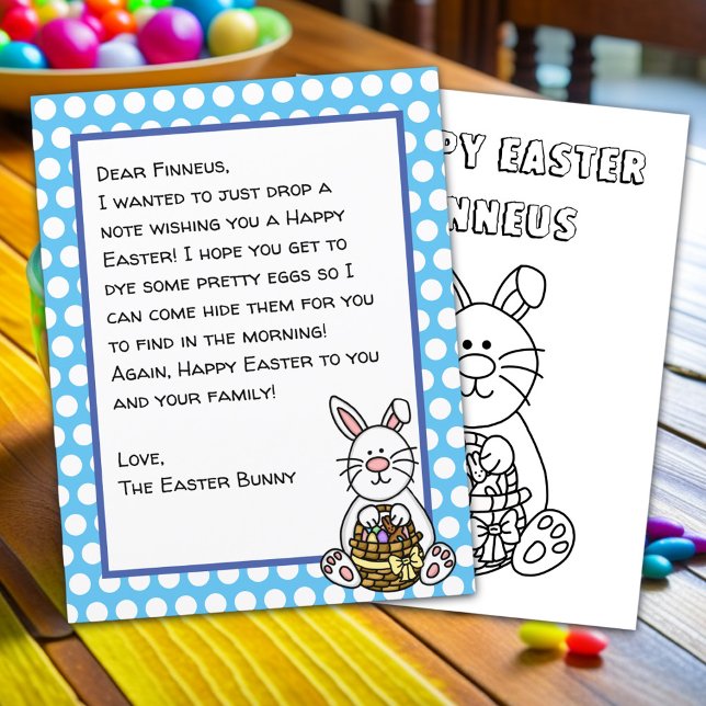 Personalised Happy Easter Bunny Letter   (Creator Uploaded)