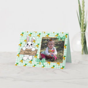 Personalised Happy Easter Family Photo Card