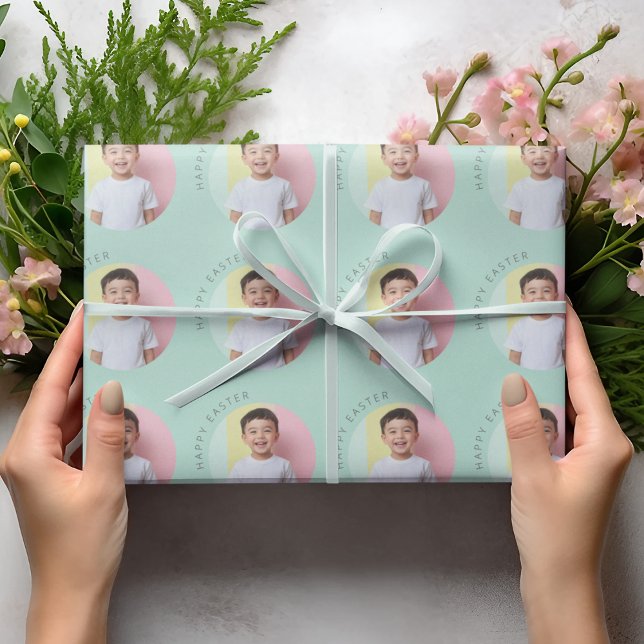 Personalised Happy Easter Green Wrapping Paper (Creator Uploaded)
