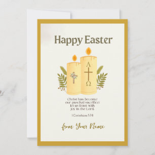 Personalised Happy Easter Greeting Holiday Card