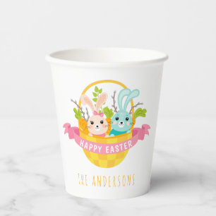 Personalised Happy Easter Paper Cups