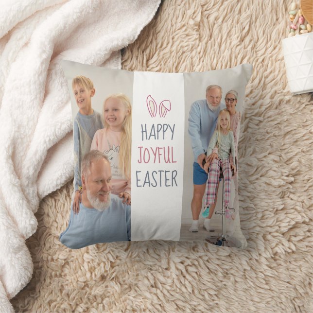 Personalised Happy Easter Throw Pillow  (Blanket)