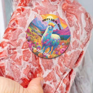 Personalised Happy Eid al Adha Classic Round Sticker