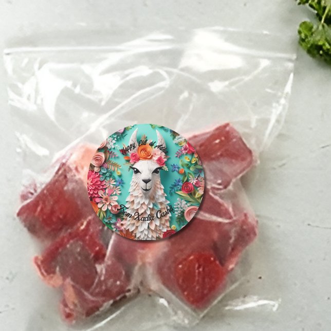 Personalised Happy Eid al Adha Classic Round Sticker (Creator Uploaded)