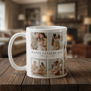 Personalised Happy Father’s Day Photo Collage Mug