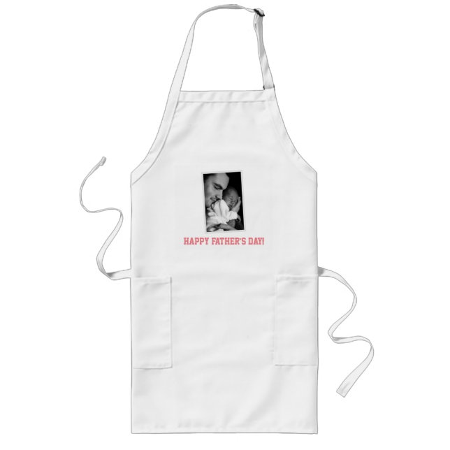 Personalised Happy Fathers Day Aprons With PHOTO (Front)