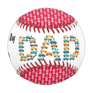 Personalised Happy Fathers Day Baseball