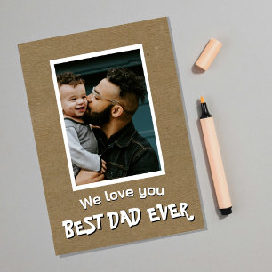 Personalised Happy Father's Day Card with Photo