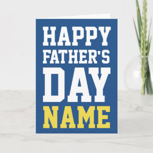 Personalised Happy Father's Day Greeting Card
