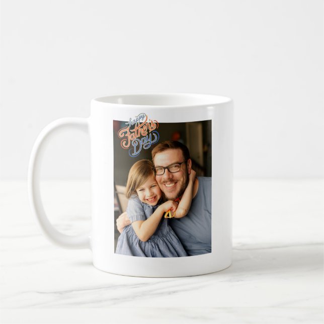 Personalised Happy Father's Day mugs (Left)